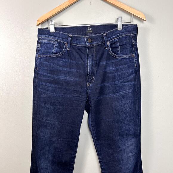 Citizens of Humanity Fleetwood High Rise Flare Jeans Size 31 Dark Wash Denim - Picture 3 of 9